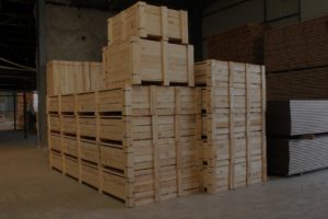 Red rose crates and cases